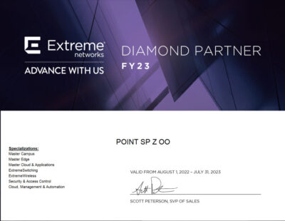 Point Diamond Partner Extreme Networks